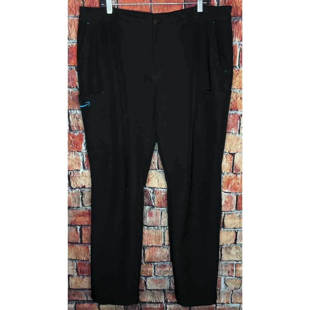Amazon Uniform Cargo Pants Luly Yang Men's XL Black Delivery Driver Employee